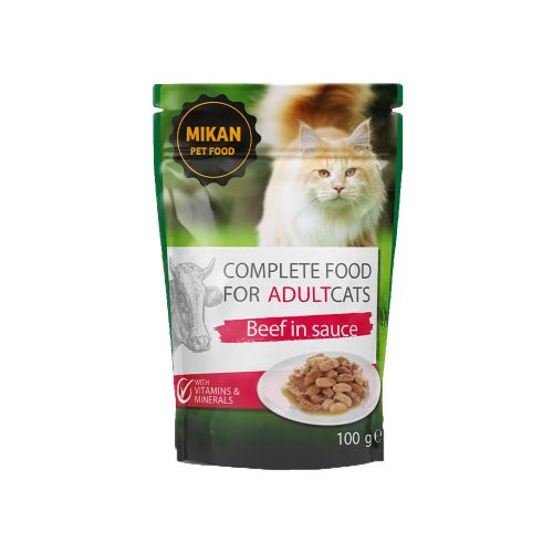 Mikan Pouch Alutasakos Macskaeledel (Marha) - 100 g