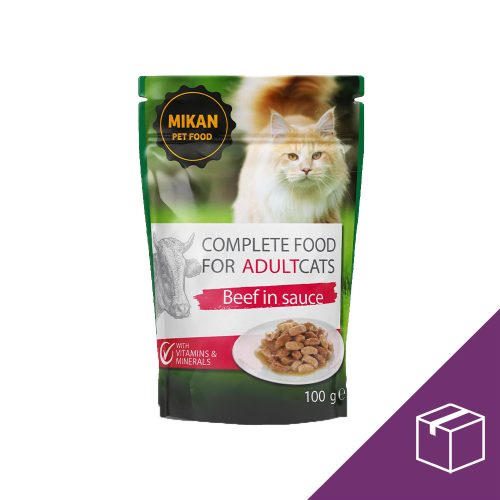 Mikan Cat Pouch (Marha) - 24 x 100 g (Dobozos)