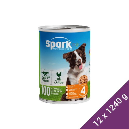 Spark Konzerv Kutyáknak (Baromfi) - 12x1240 g (Dobozos)