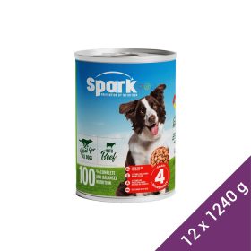 Spark Konzerv Kutyáknak (Marha) - 12x1240 g (Dobozos)