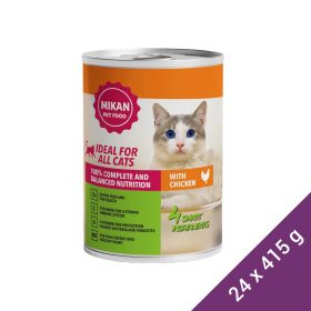 Mikan Konzerv Macskáknak (Baromfi) - 24x415 g (Dobozos)