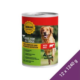 Mikan Konzerv Kutyáknak (Marha) - 12x1240 g (Dobozos)