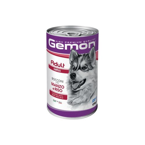 Gemon Maxi Adult Konzerv Kutyáknak (Marha és Rizs) - 1250 g