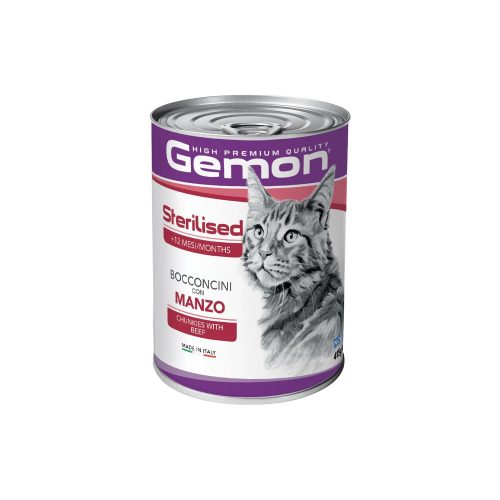 Gemon Sterilised Konzerv Macskáknak (Marha) - 415 g