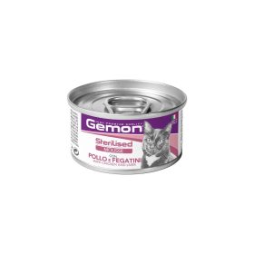   Gemon Mousse Sterilised Macskaeledel (Csirke és Máj) - 85 g