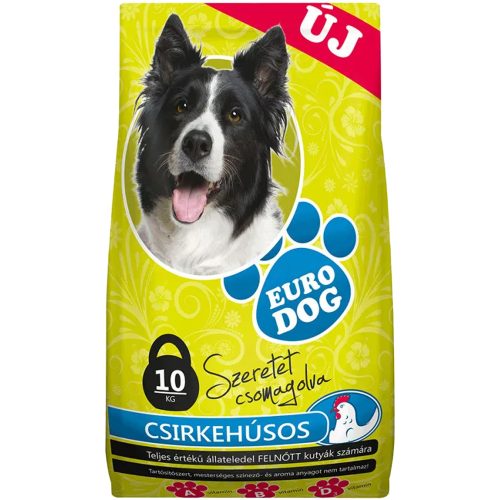 Euro Dog Száraz Kutyatáp (Csirke) - 10 kg