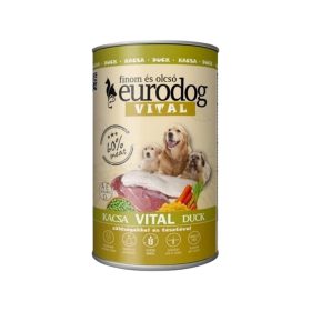 Euro Dog Vital Konzerv Kutyáknak (Kacsa) - 1240 g