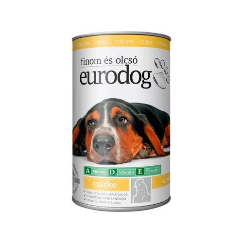 Euro Dog Konzerv Kutyáknak (Csirke) - 1240 g