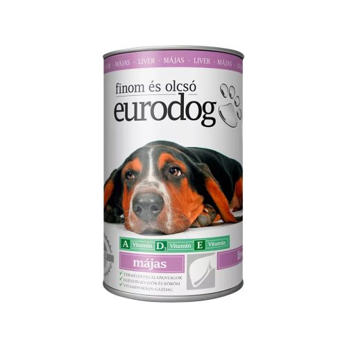 Euro Dog Konzerv Kutyáknak (Máj) - 1240 g
