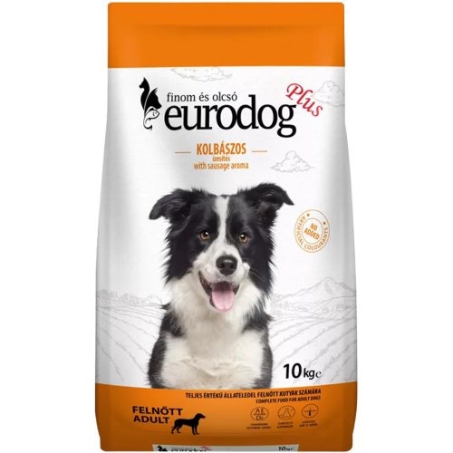 Euro Dog Plus Száraz Kutyatáp (Kolbászos) - 10 kg