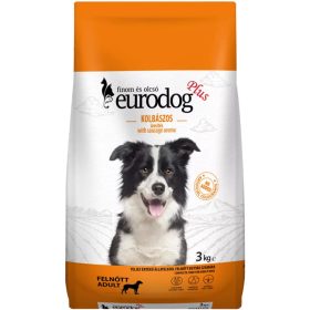 Euro Dog Plus Száraz Kutyatáp (Kolbászos) - 3 kg