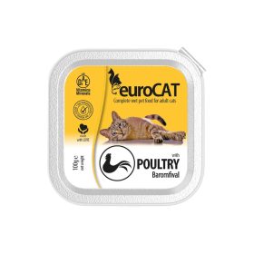 Euro Cat Paté Alutálcás Macskaeledel (Csirke) - 100 g