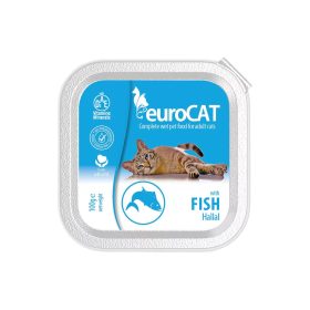 Euro Cat Paté Alutálcás Macskaeledel (Hal) - 100 g