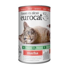Euro Cat Konzerv Macskáknak (Marha) - 415 g
