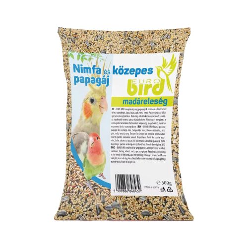 Euro Bird Nimfa és Közepes Papagáj Eleség - 500 g