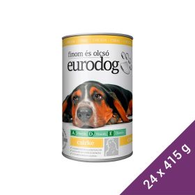 Euro Dog Konzerv Kutyáknak (Csirke) - 24x415 g (Dobozos)