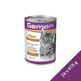  Gemon Adult Konzerv Macskáknak (Csirke és Pulyka) - 24x415 g (Dobozos)