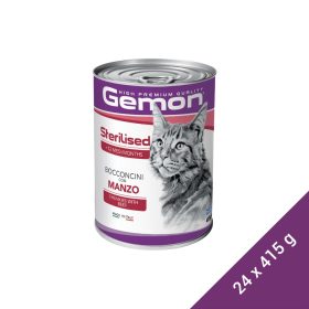   Gemon Sterilised Konzerv Macskáknak (Marha) - 24x415 g (Dobozos)