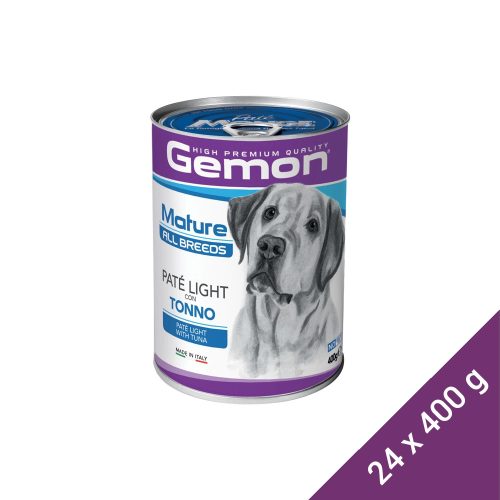 Gemon Pate Mature Light Konzerv Kutyáknak (Tonhal) - 24x400 g (Dobozos)