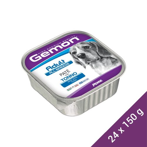 Gemon Pate Adult Alutálcás Kutyaeledel (Tonhal) - 24x150 g (Dobozos)