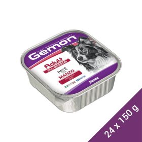   Gemon Pate Adult Alutálcás Kutyaeledel (Marha) - 24x150 g (Dobozos)