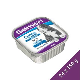   Gemon Pate Puppy & Junior Alutálcás Kutyaeledel (Tonhal) - 24x150 g (Dobozos)